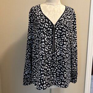 APT 9 Black & White Top Office Casual